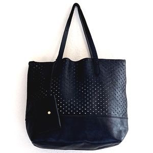 J.Crew Preforated Heart Tote Bag